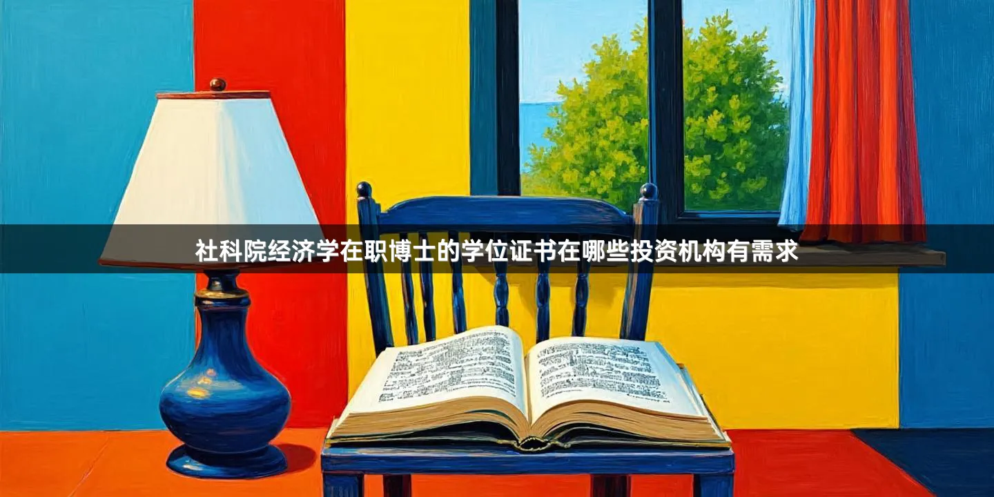 社科院经济学在职博士的学位证书在哪些投资机构有需求