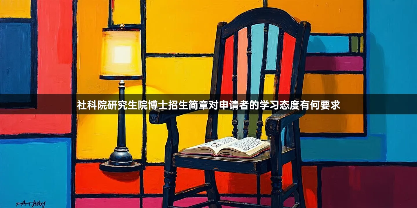 社科院研究生院博士招生简章对申请者的学习态度有何要求