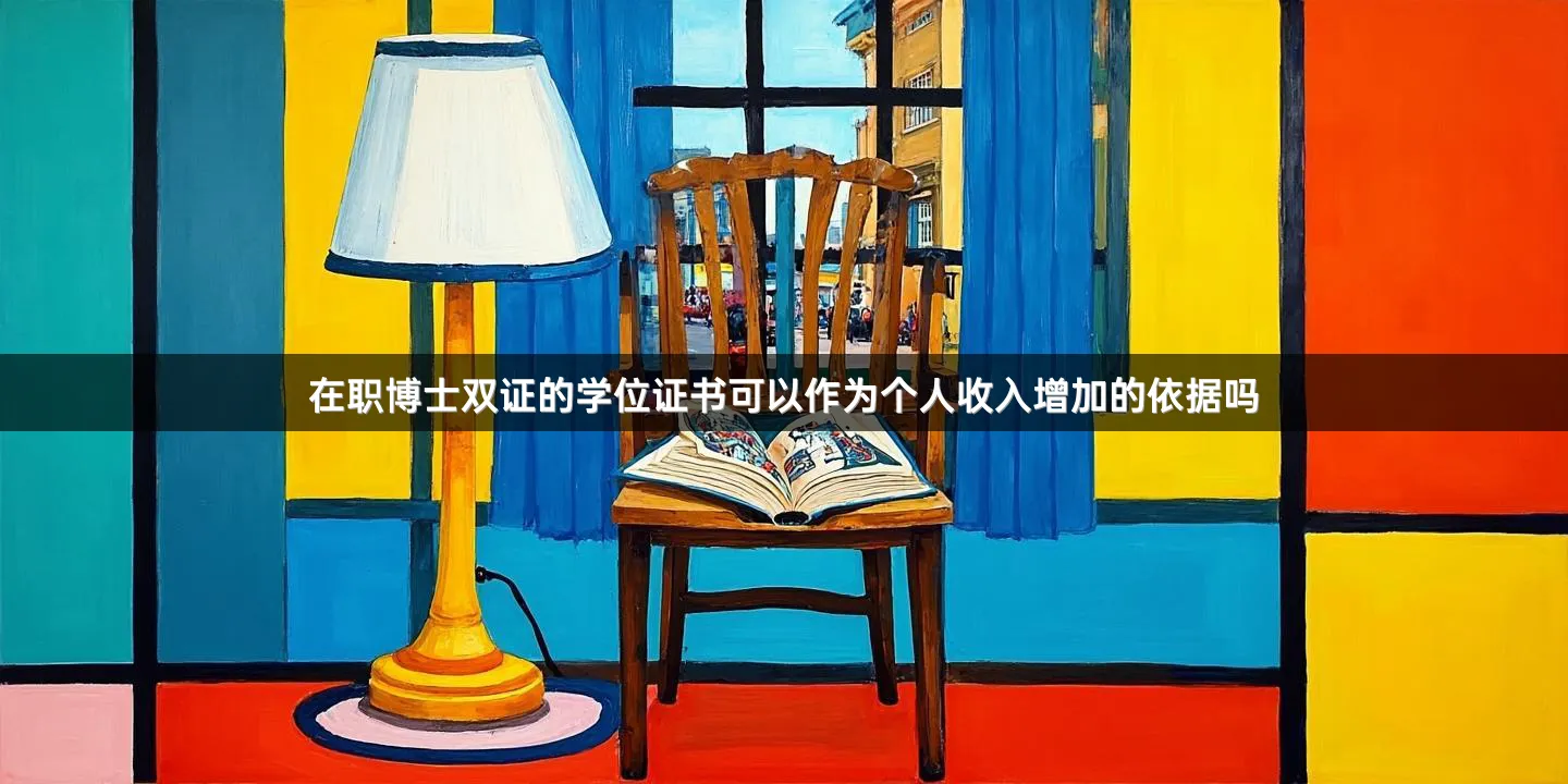 在职博士双证的学位证书可以作为个人收入增加的依据吗