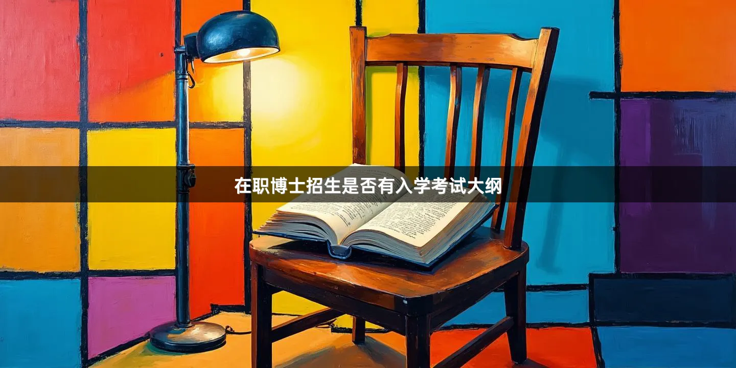 在职博士招生是否有入学考试大纲
