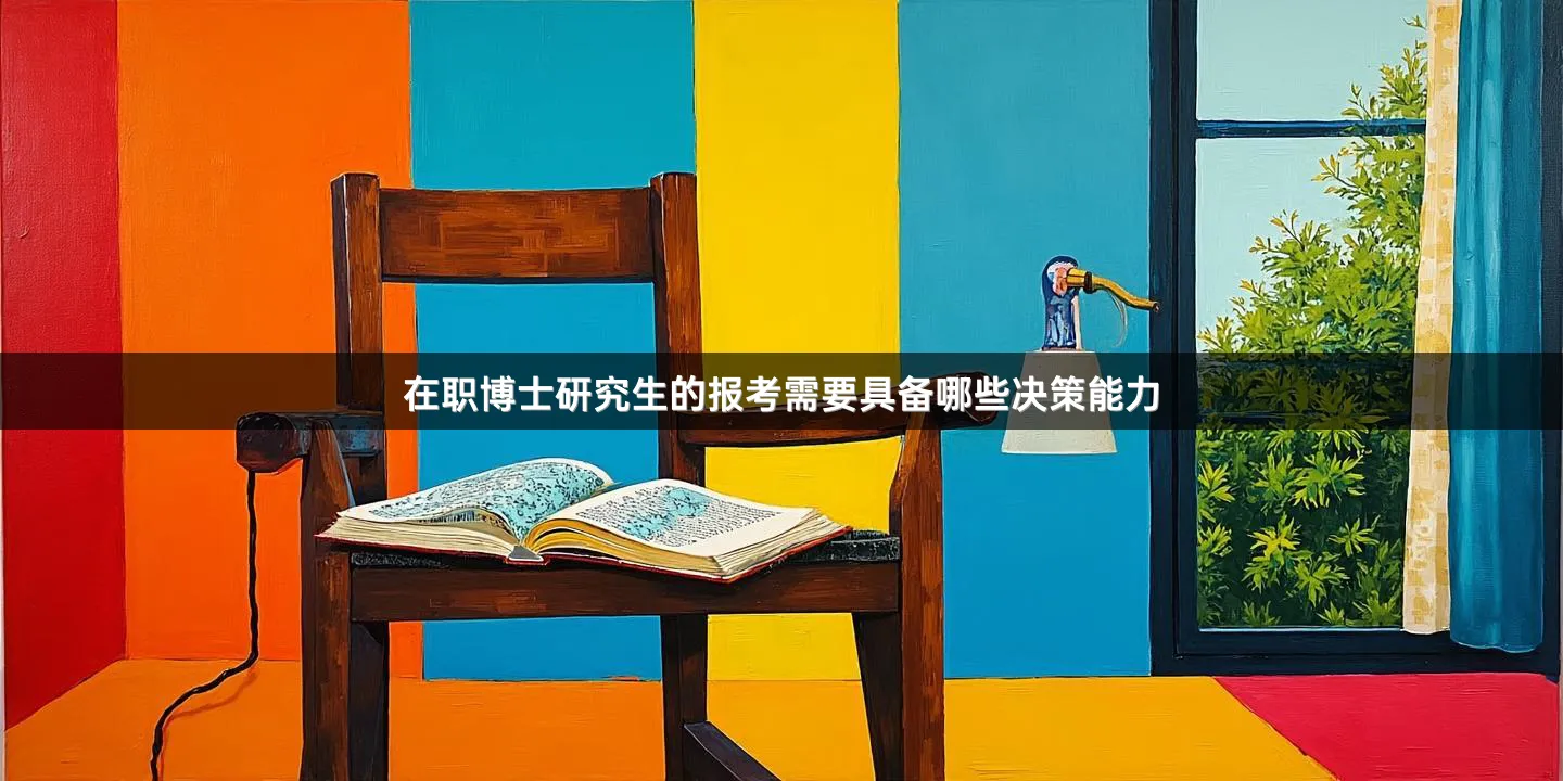 在职博士研究生的报考需要具备哪些决策能力