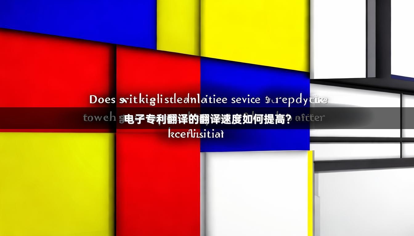 电子专利翻译的翻译速度如何提高？