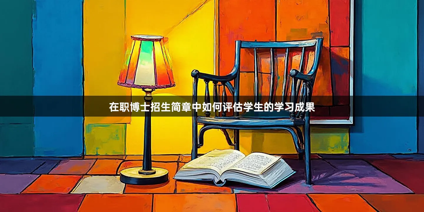 在职博士招生简章中如何评估学生的学习成果