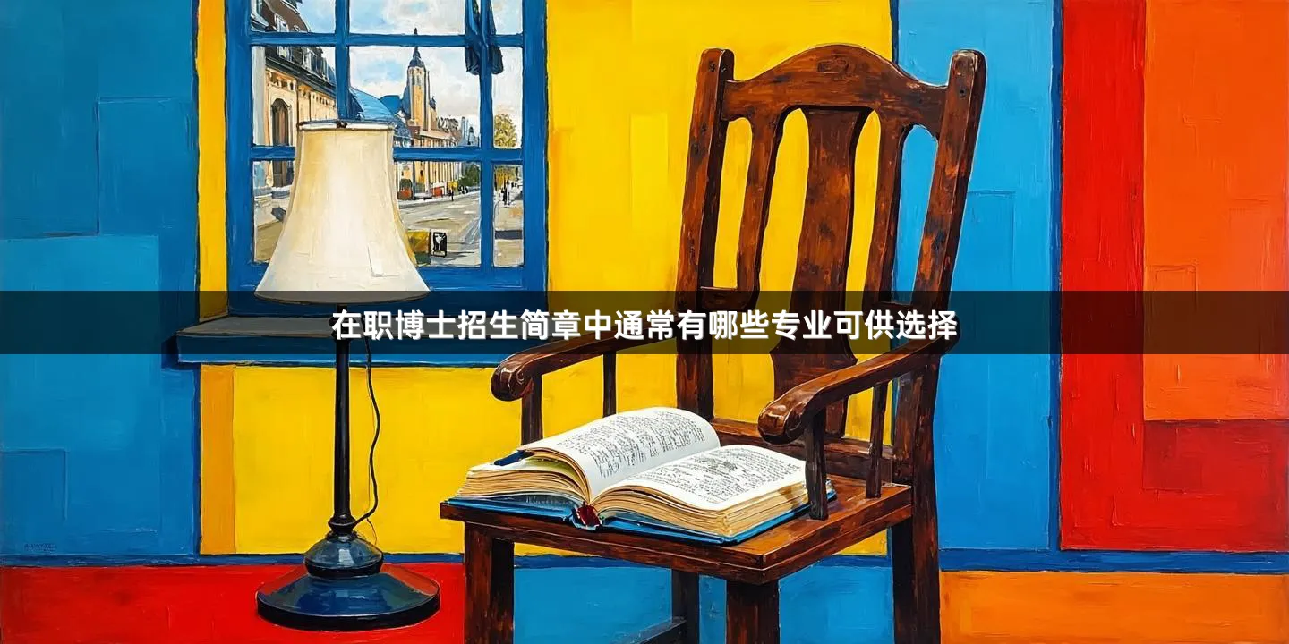 在职博士招生简章中通常有哪些专业可供选择