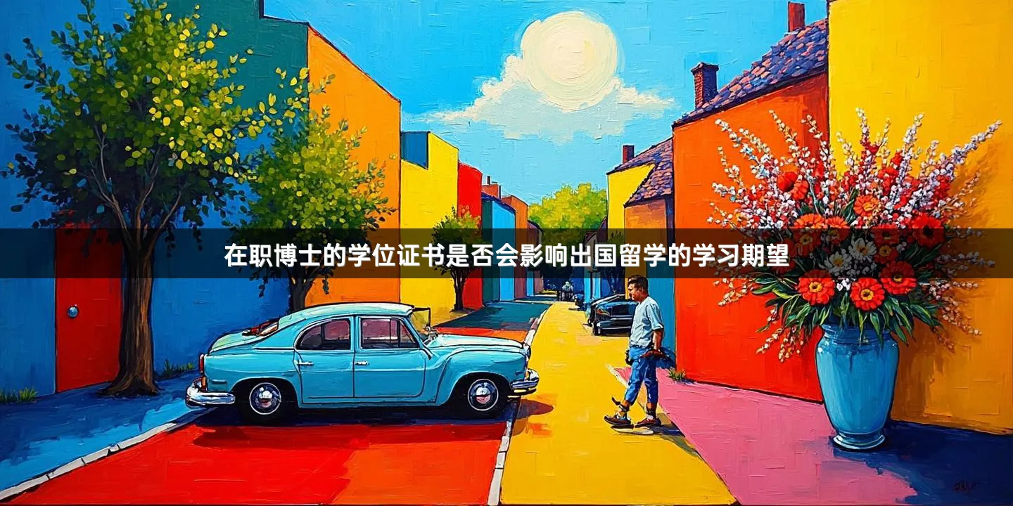 在职博士的学位证书是否会影响出国留学的学习期望