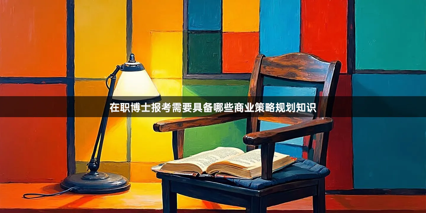 在职博士报考需要具备哪些商业策略规划知识