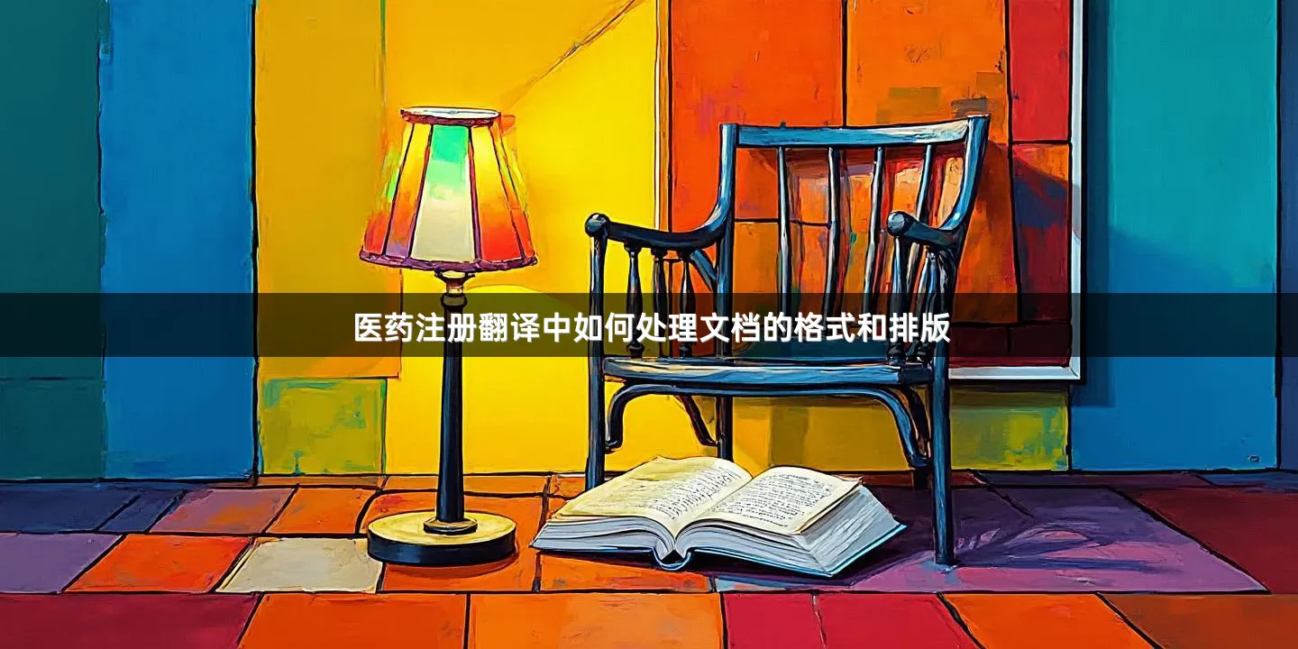 医药注册翻译中如何处理文档的格式和排版