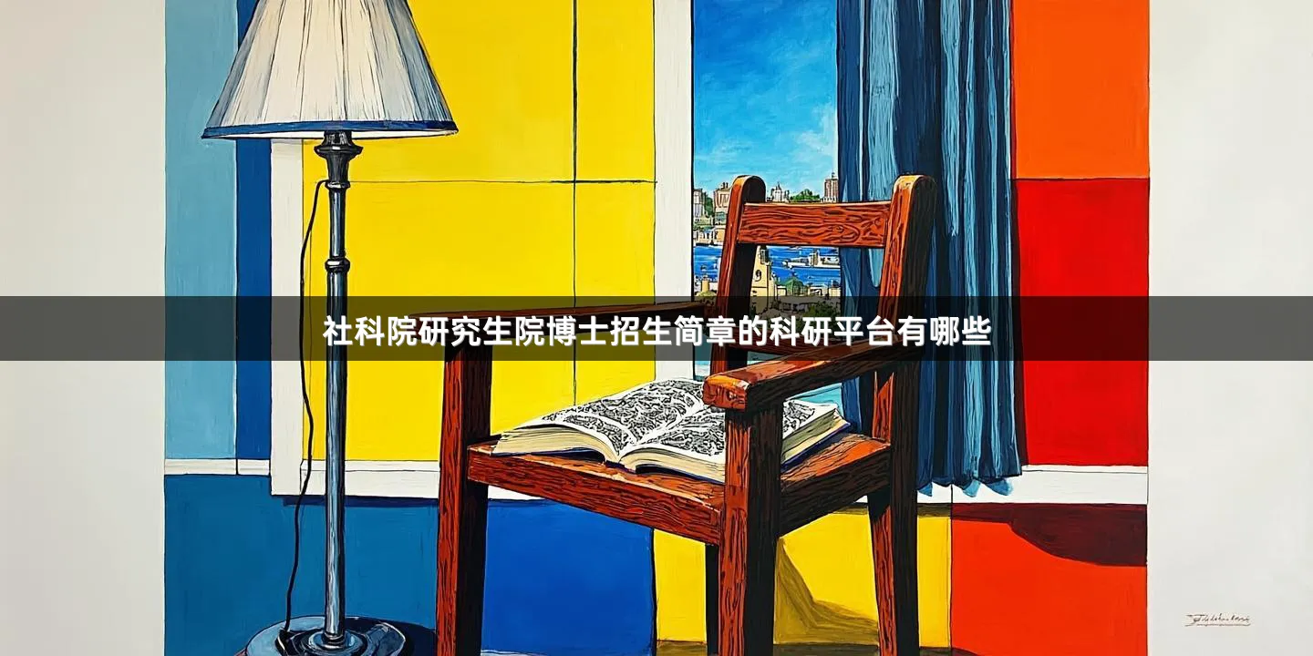社科院研究生院博士招生简章的科研平台有哪些