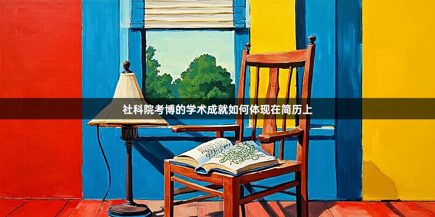 社科院考博的学术成就如何体现在简历上