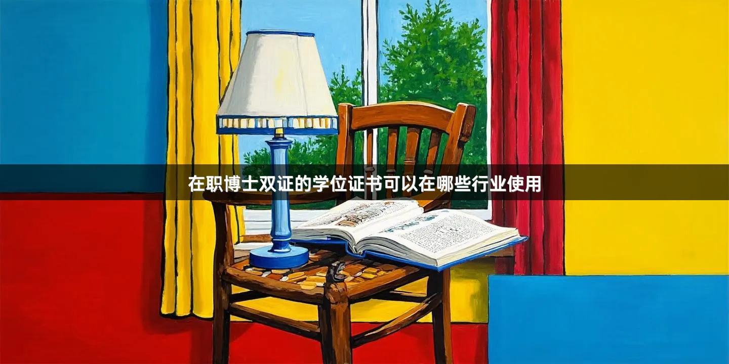 在职博士双证的学位证书可以在哪些行业使用