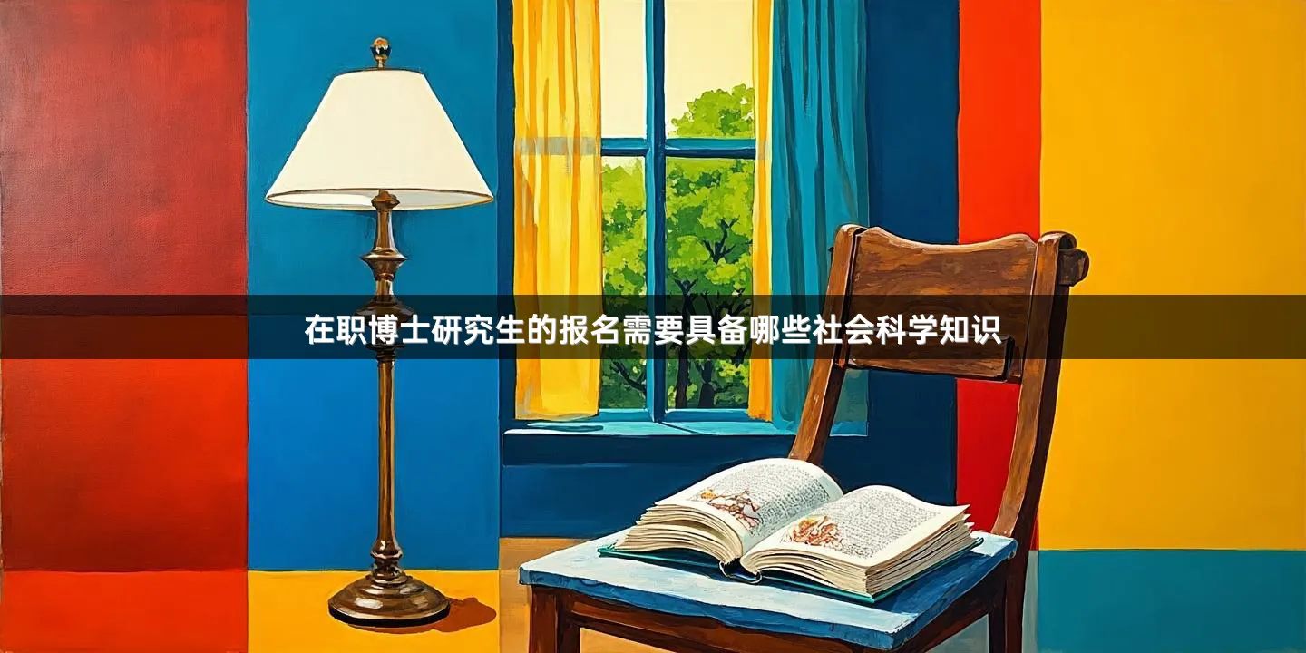 在职博士研究生的报名需要具备哪些社会科学知识