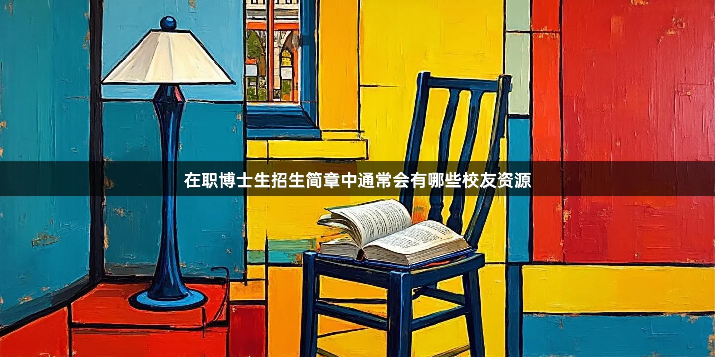 在职博士生招生简章中通常会有哪些校友资源