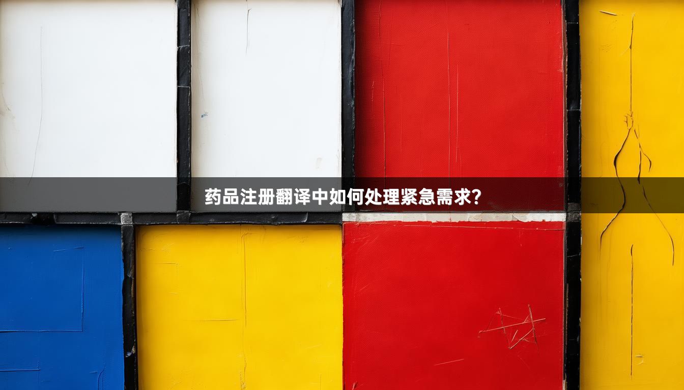 药品注册翻译中如何处理紧急需求？