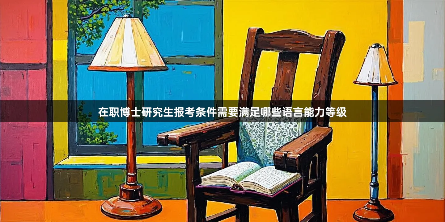 在职博士研究生报考条件需要满足哪些语言能力等级