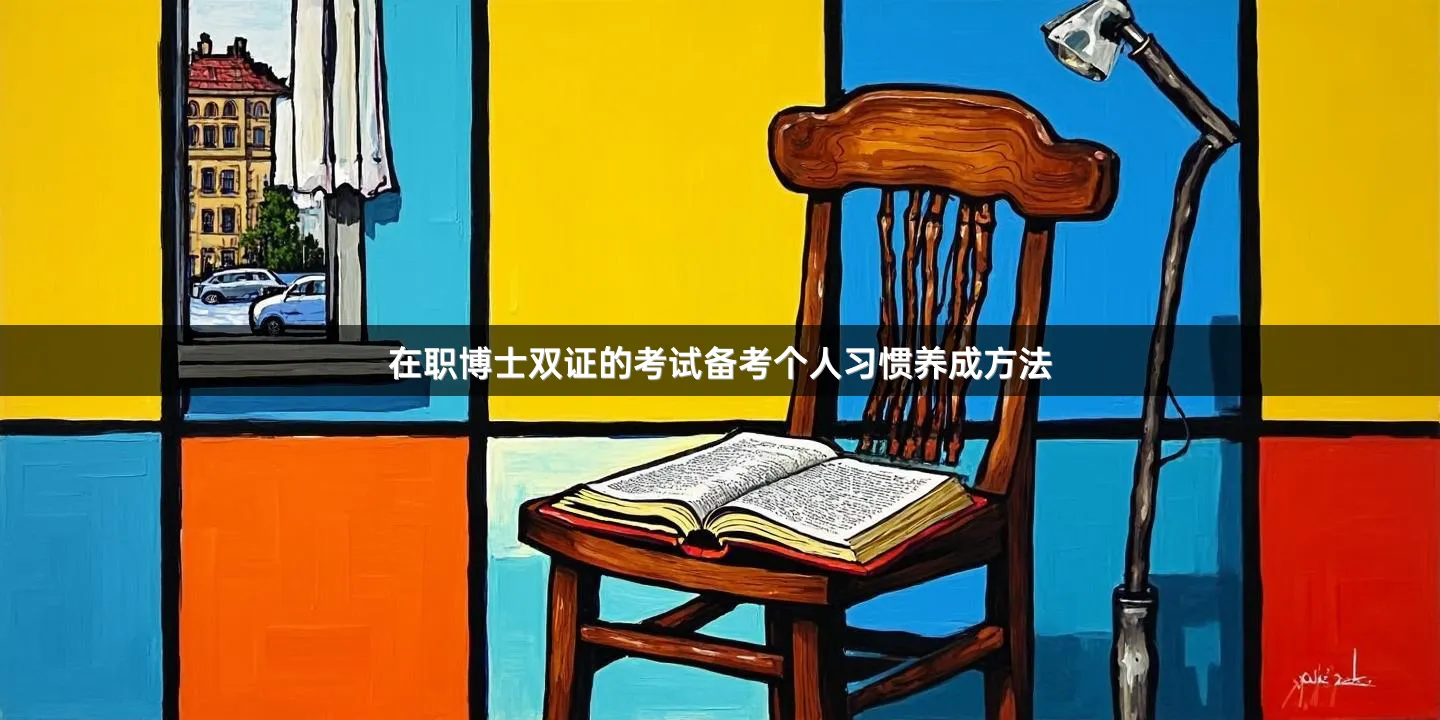 在职博士双证的考试备考个人习惯养成方法