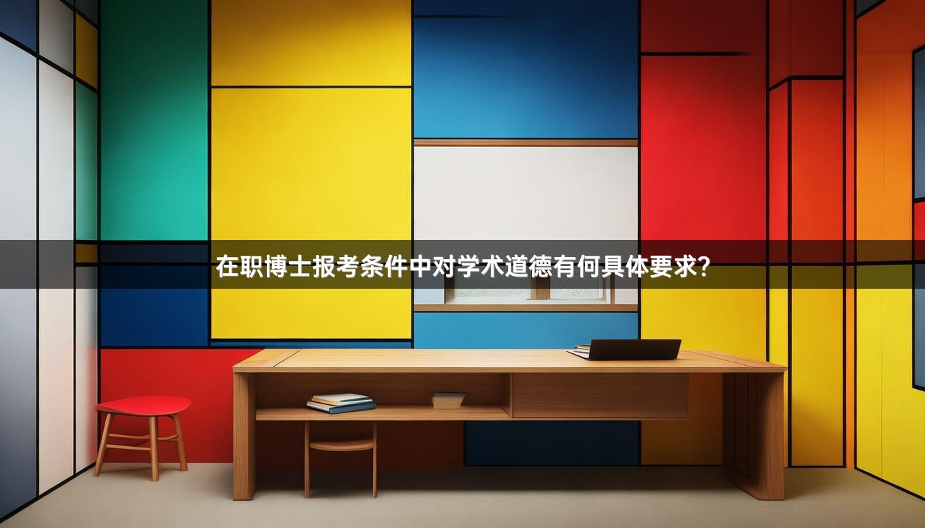 在职博士报考条件中对学术道德有何具体要求？