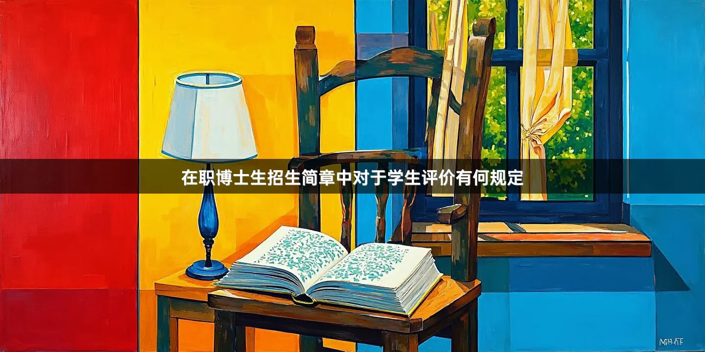 在职博士生招生简章中对于学生评价有何规定