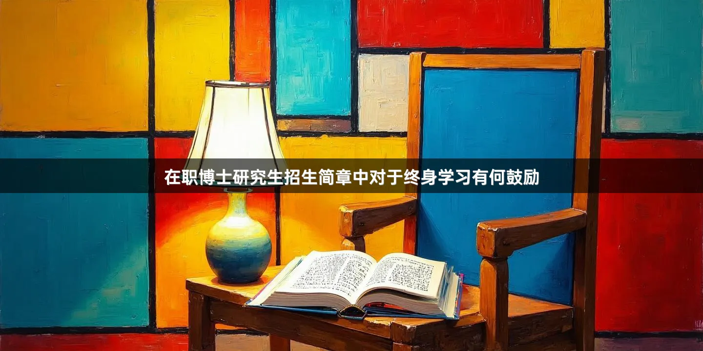 在职博士研究生招生简章中对于终身学习有何鼓励