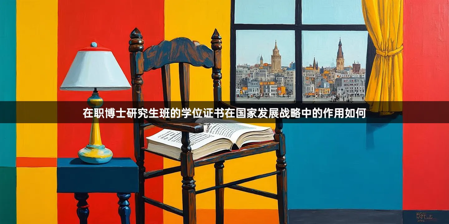 在职博士研究生班的学位证书在国家发展战略中的作用如何