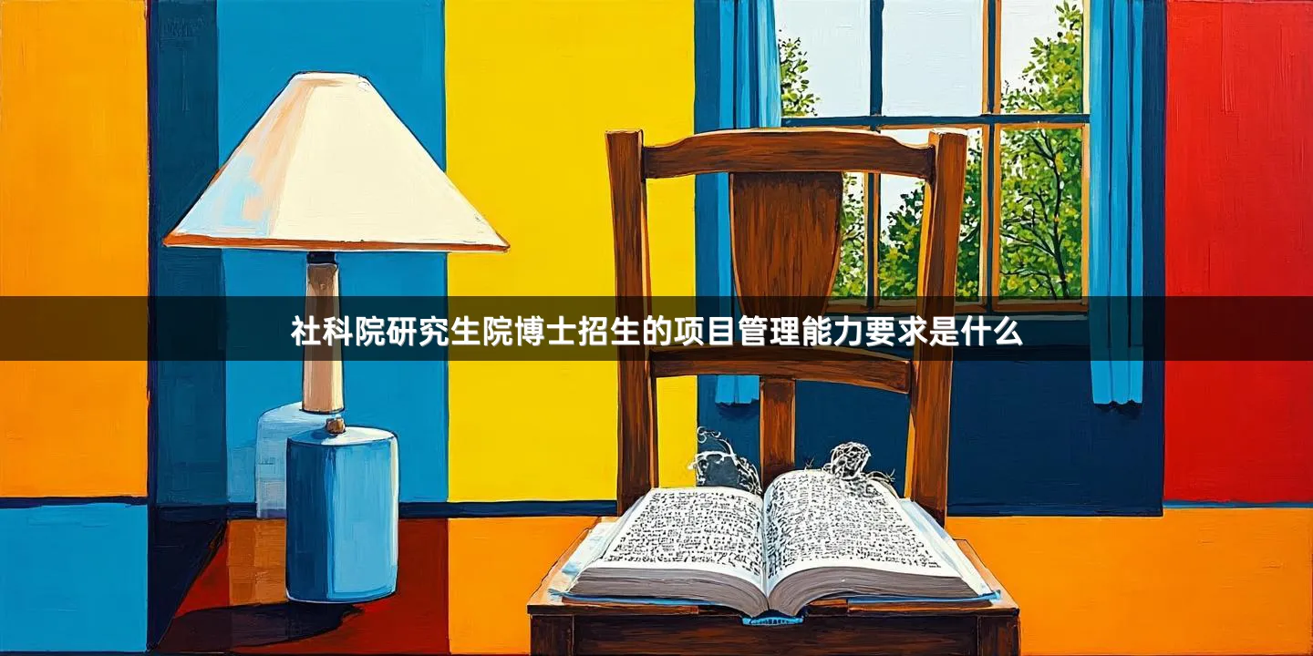 社科院研究生院博士招生的项目管理能力要求是什么