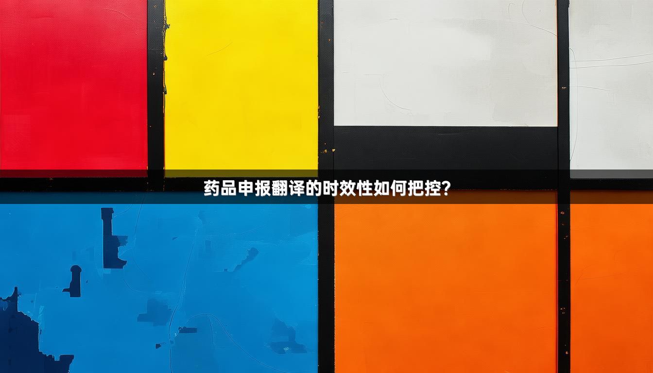 药品申报翻译的时效性如何把控？