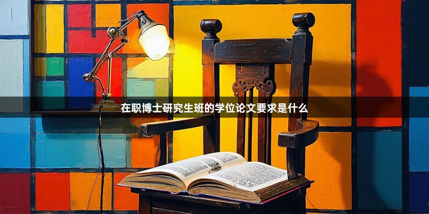 在职博士研究生班的学位论文要求是什么