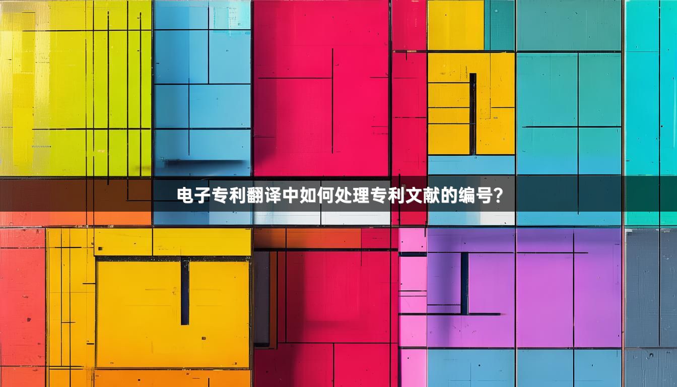 电子专利翻译中如何处理专利文献的编号？