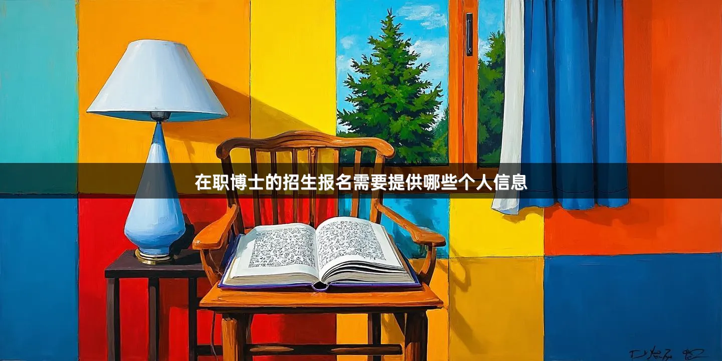 在职博士的招生报名需要提供哪些个人信息
