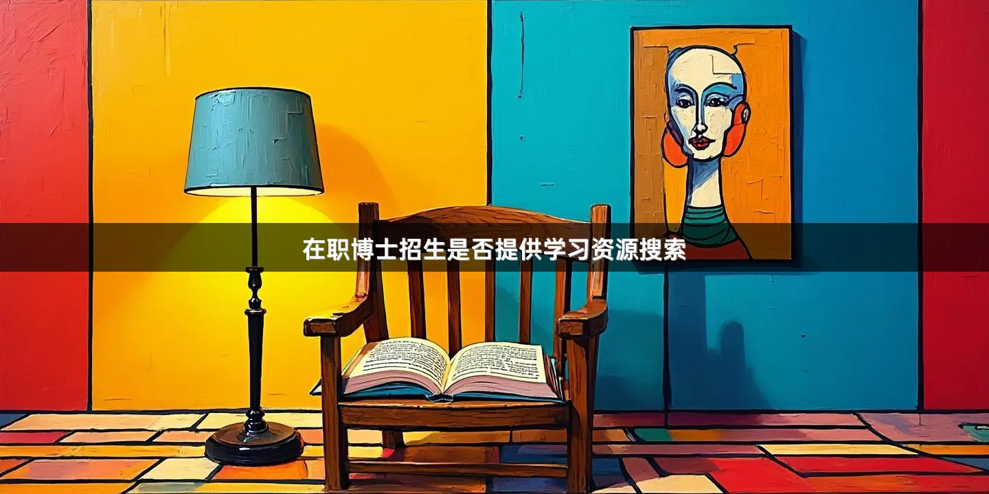 在职博士招生是否提供学习资源搜索