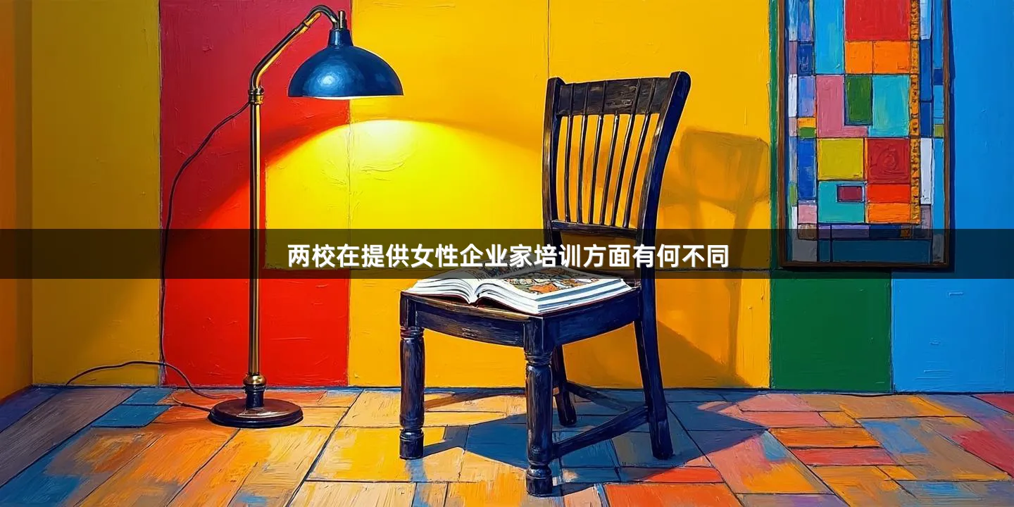 两校在提供女性企业家培训方面有何不同