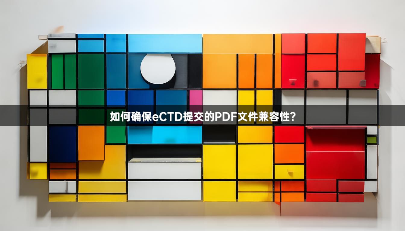 如何确保eCTD提交的PDF文件兼容性？