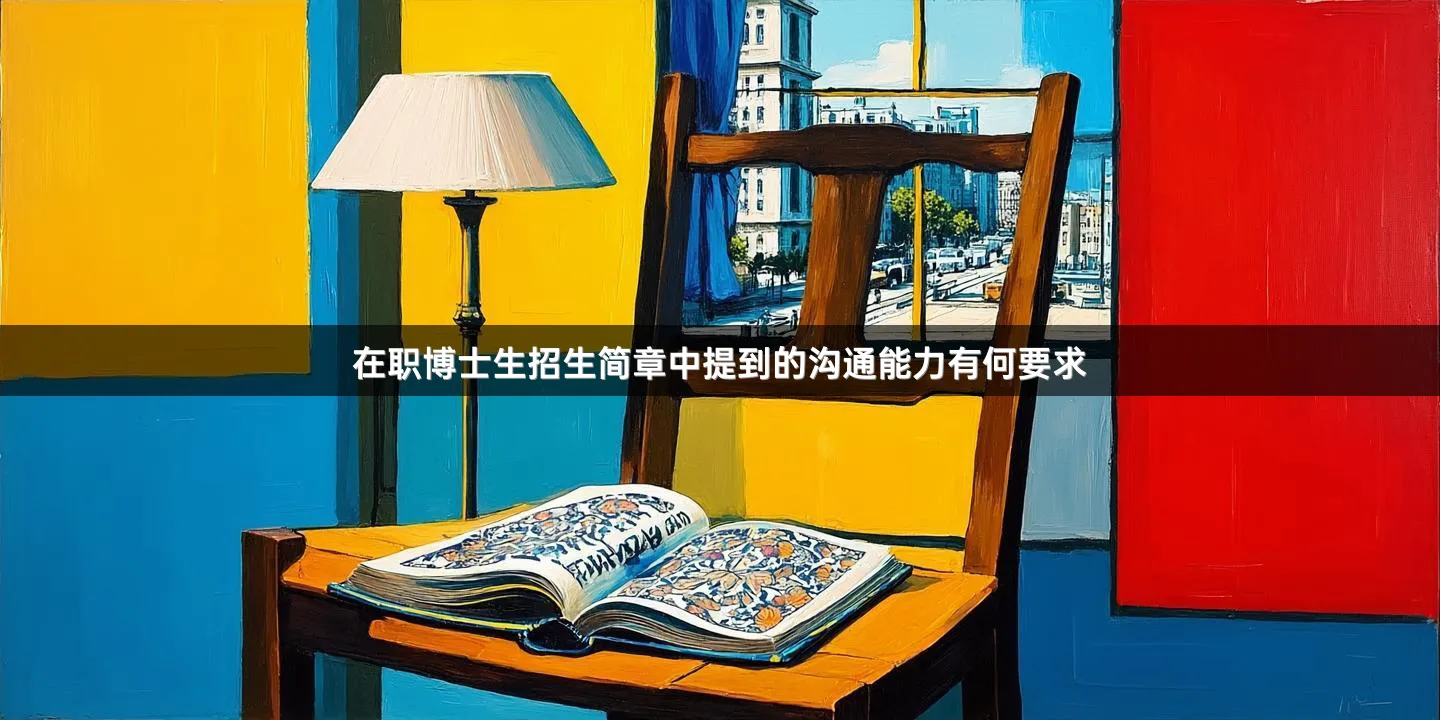 在职博士生招生简章中提到的沟通能力有何要求