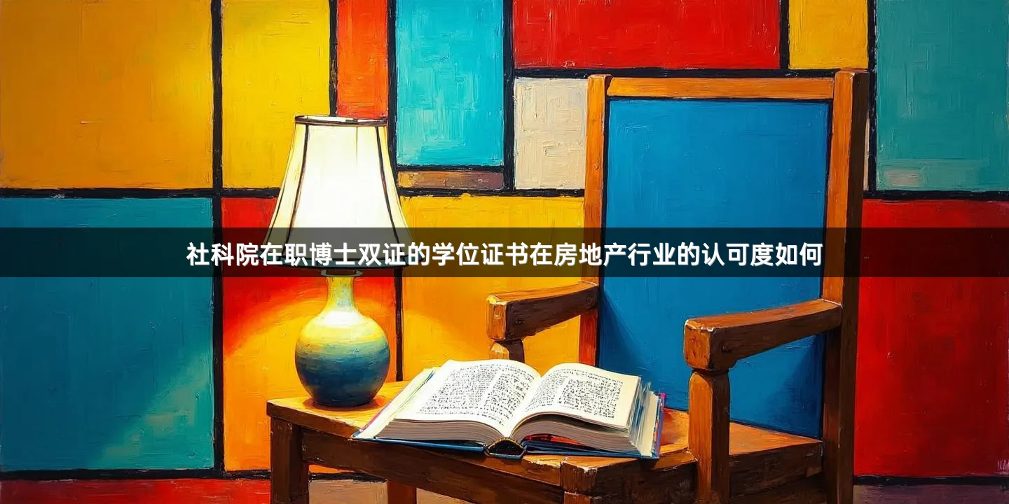 社科院在职博士双证的学位证书在房地产行业的认可度如何