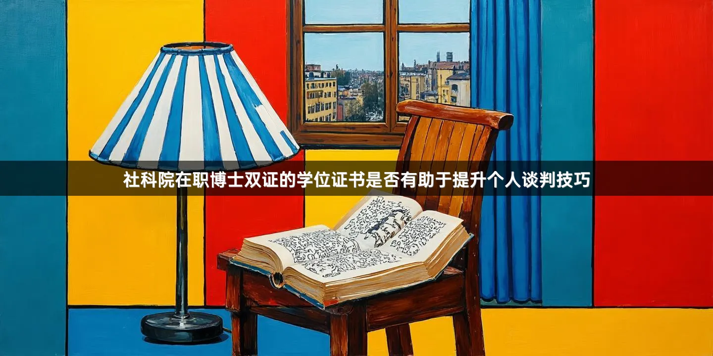 社科院在职博士双证的学位证书是否有助于提升个人谈判技巧