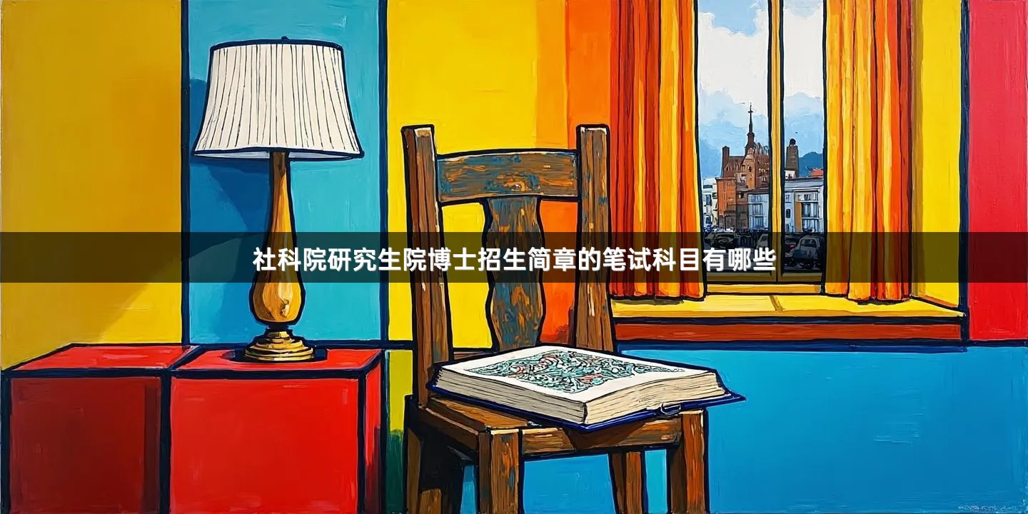 社科院研究生院博士招生简章的笔试科目有哪些
