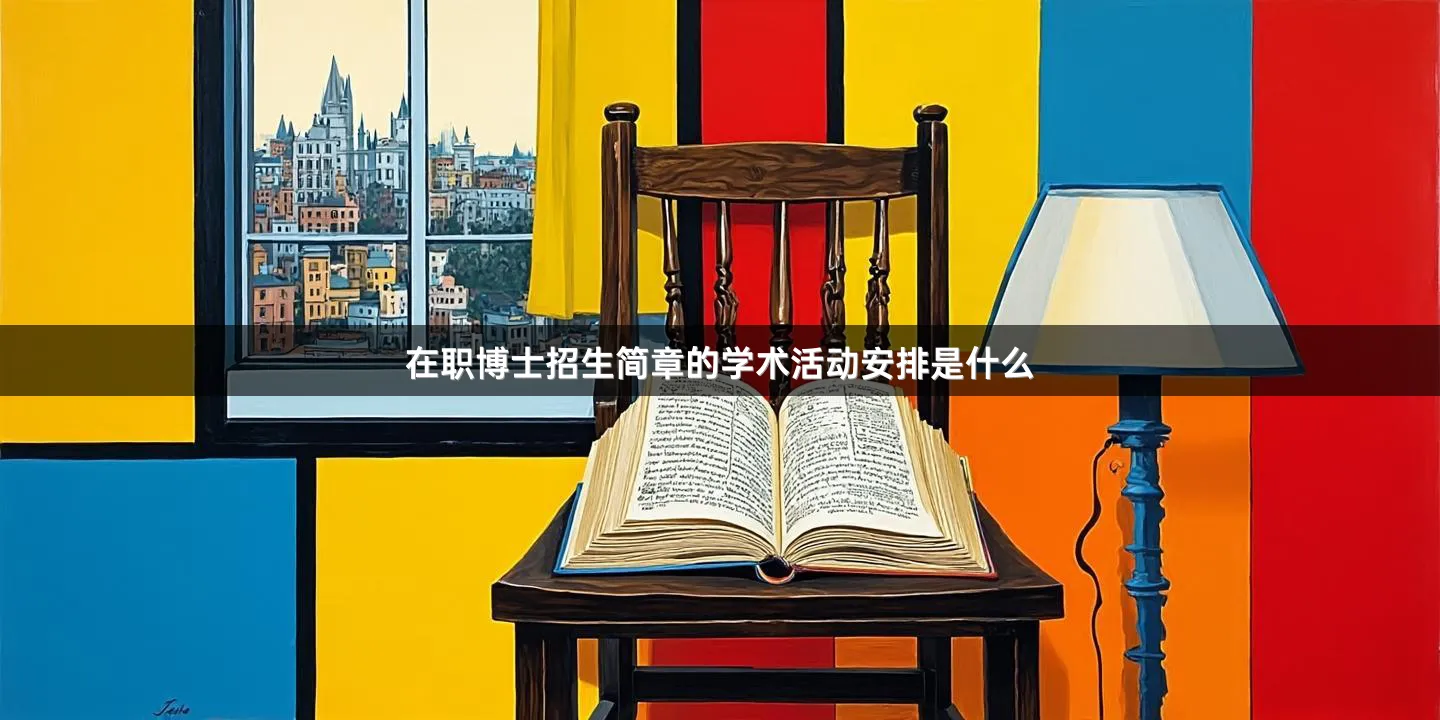 在职博士招生简章的学术活动安排是什么