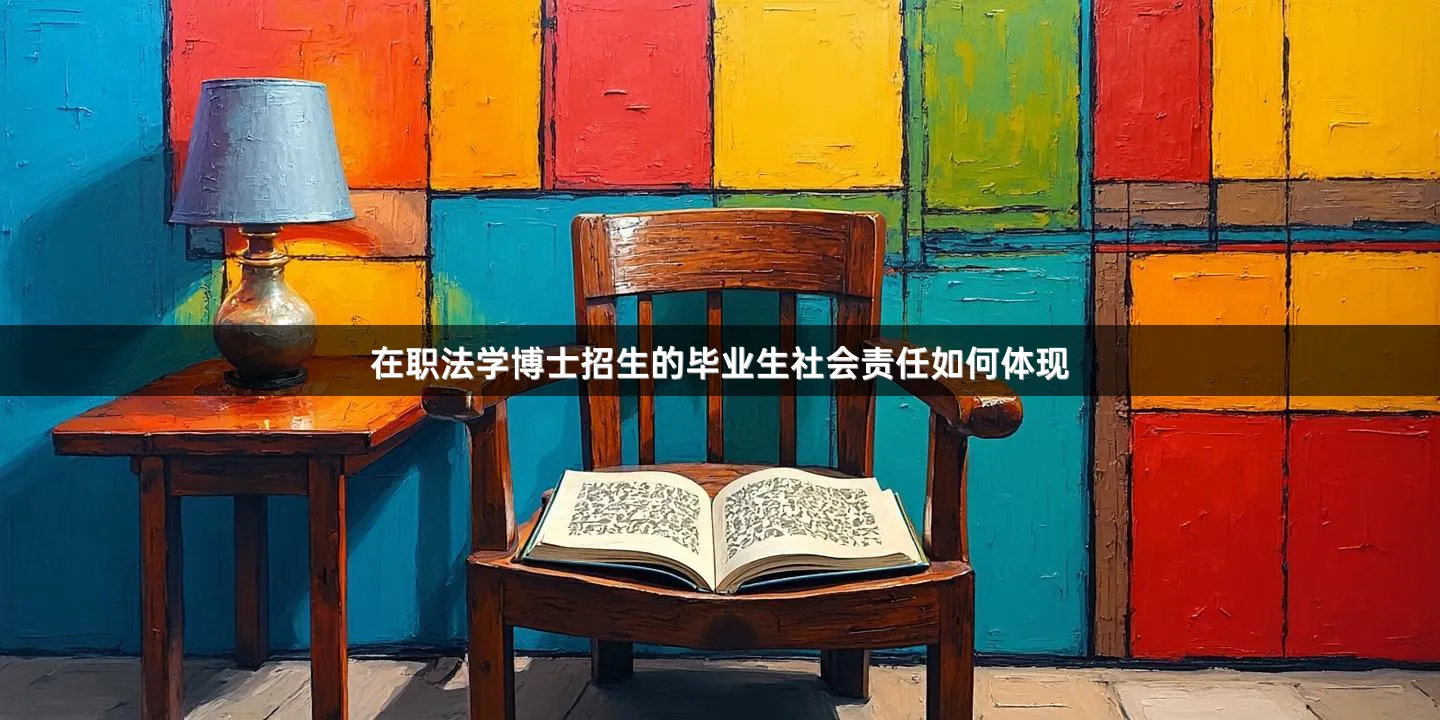 在职法学博士招生的毕业生社会责任如何体现