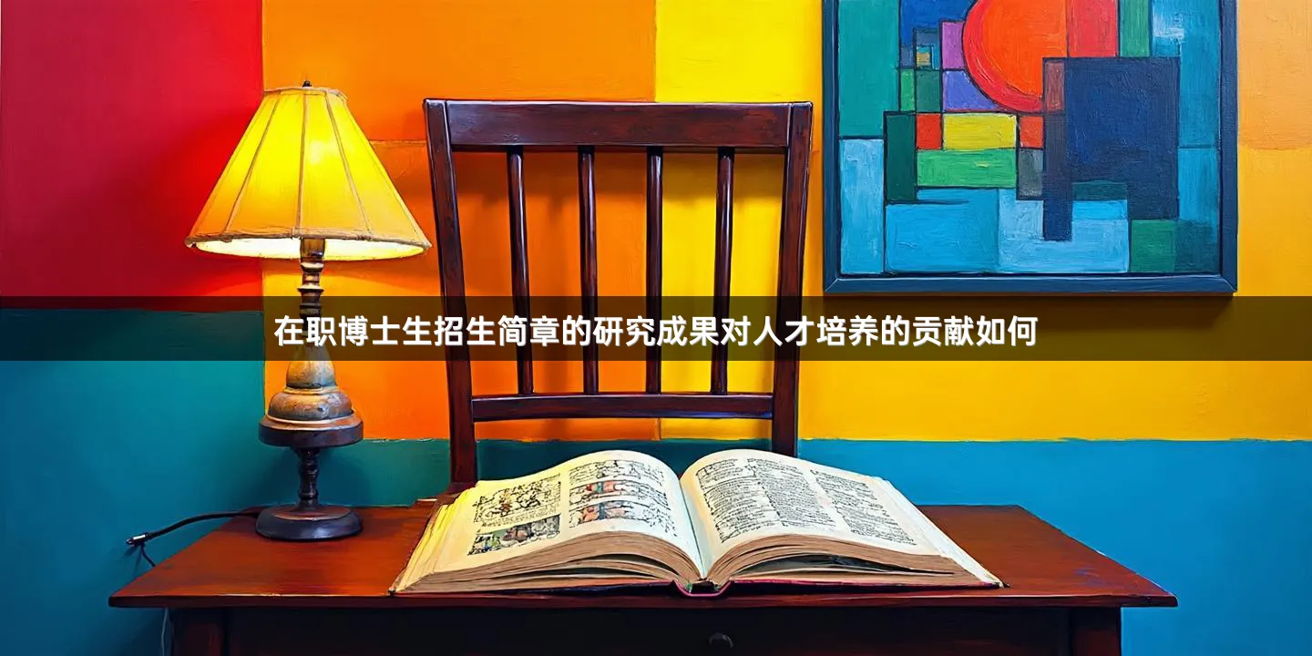 在职博士生招生简章的研究成果对人才培养的贡献如何