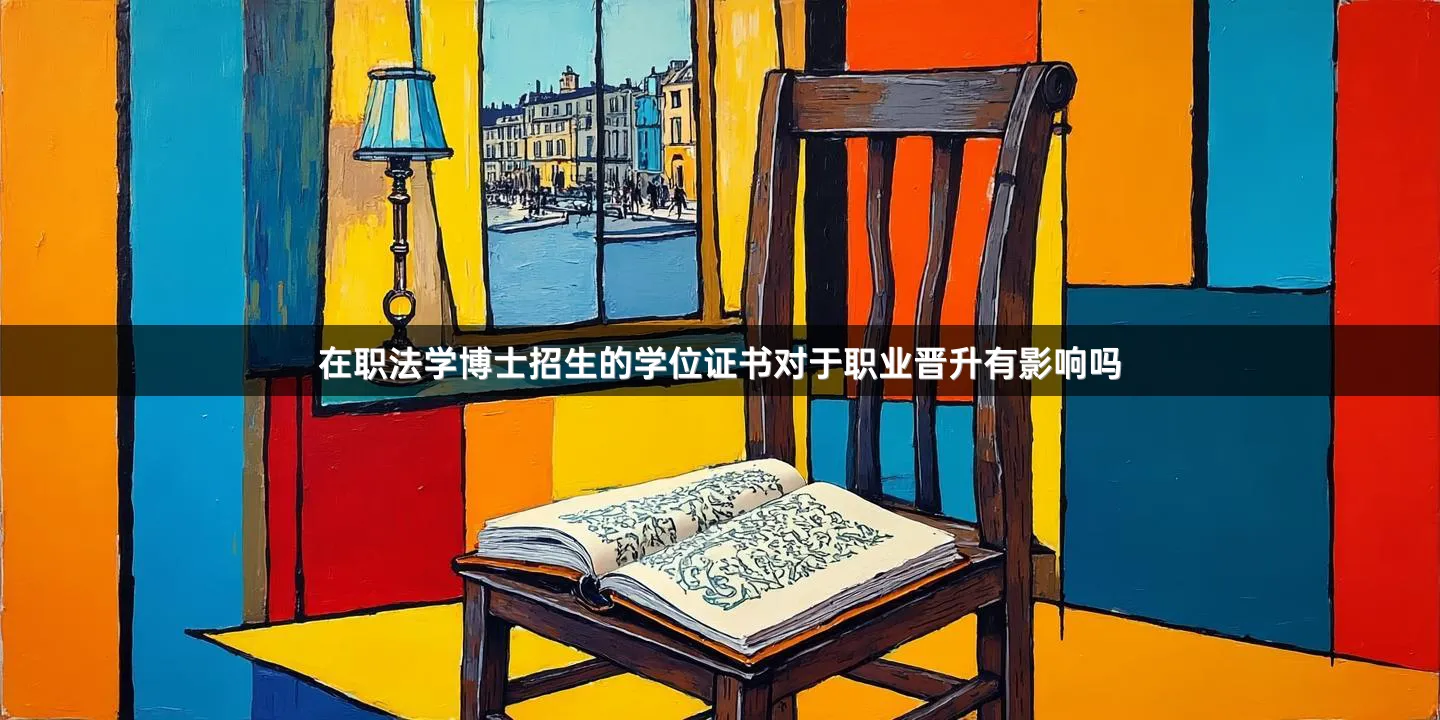 在职法学博士招生的学位证书对于职业晋升有影响吗