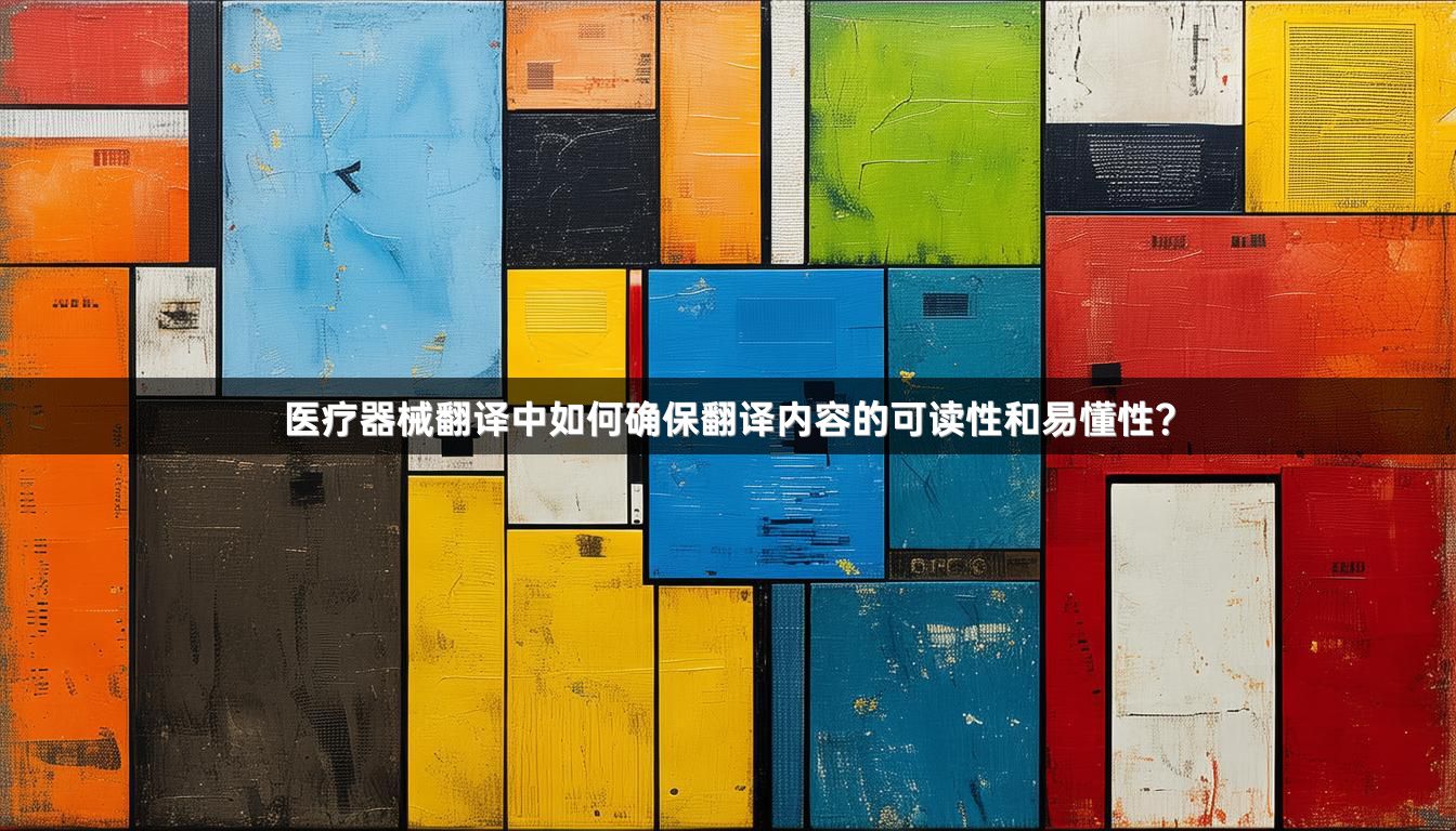 医疗器械翻译中如何确保翻译内容的可读性和易懂性？