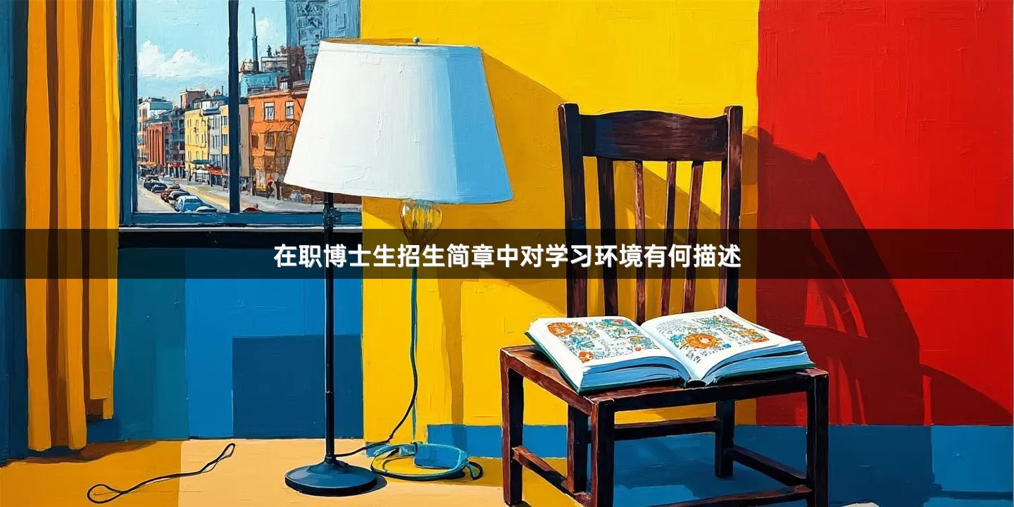 在职博士生招生简章中对学习环境有何描述
