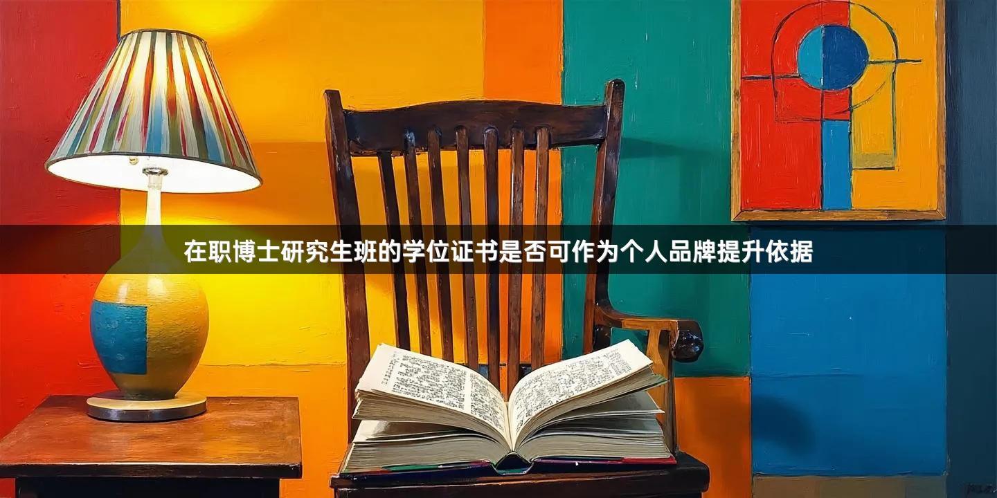 在职博士研究生班的学位证书是否可作为个人品牌提升依据
