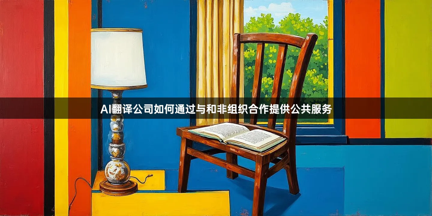 AI翻譯公司如何通過與和非組織合作提供公共服務