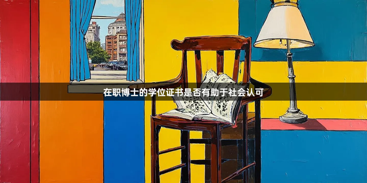 在职博士的学位证书是否有助于社会认可