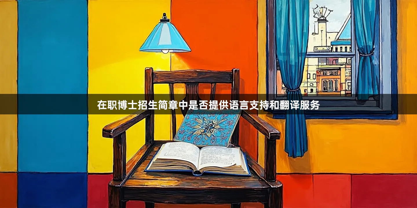 在职博士招生简章中是否提供语言支持和翻译服务