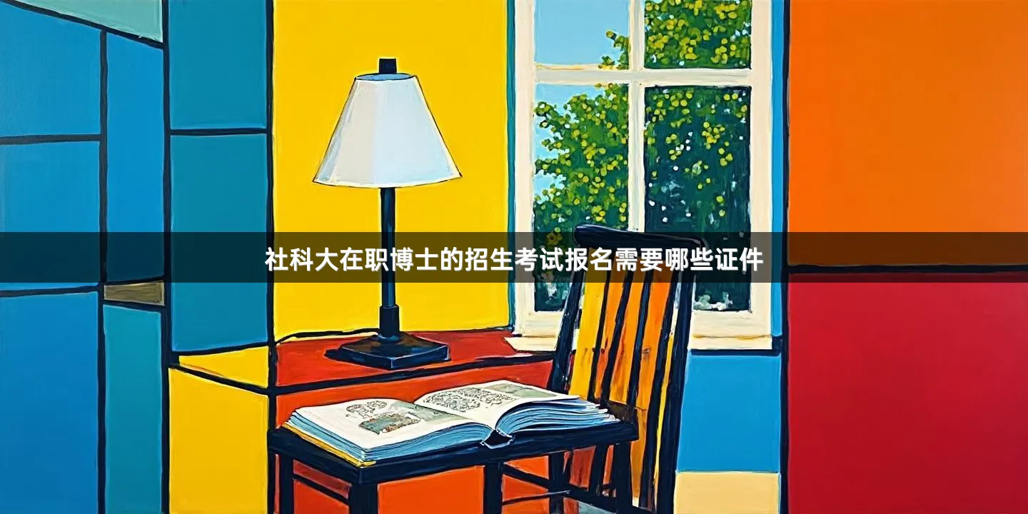 社科大在职博士的招生考试报名需要哪些证件