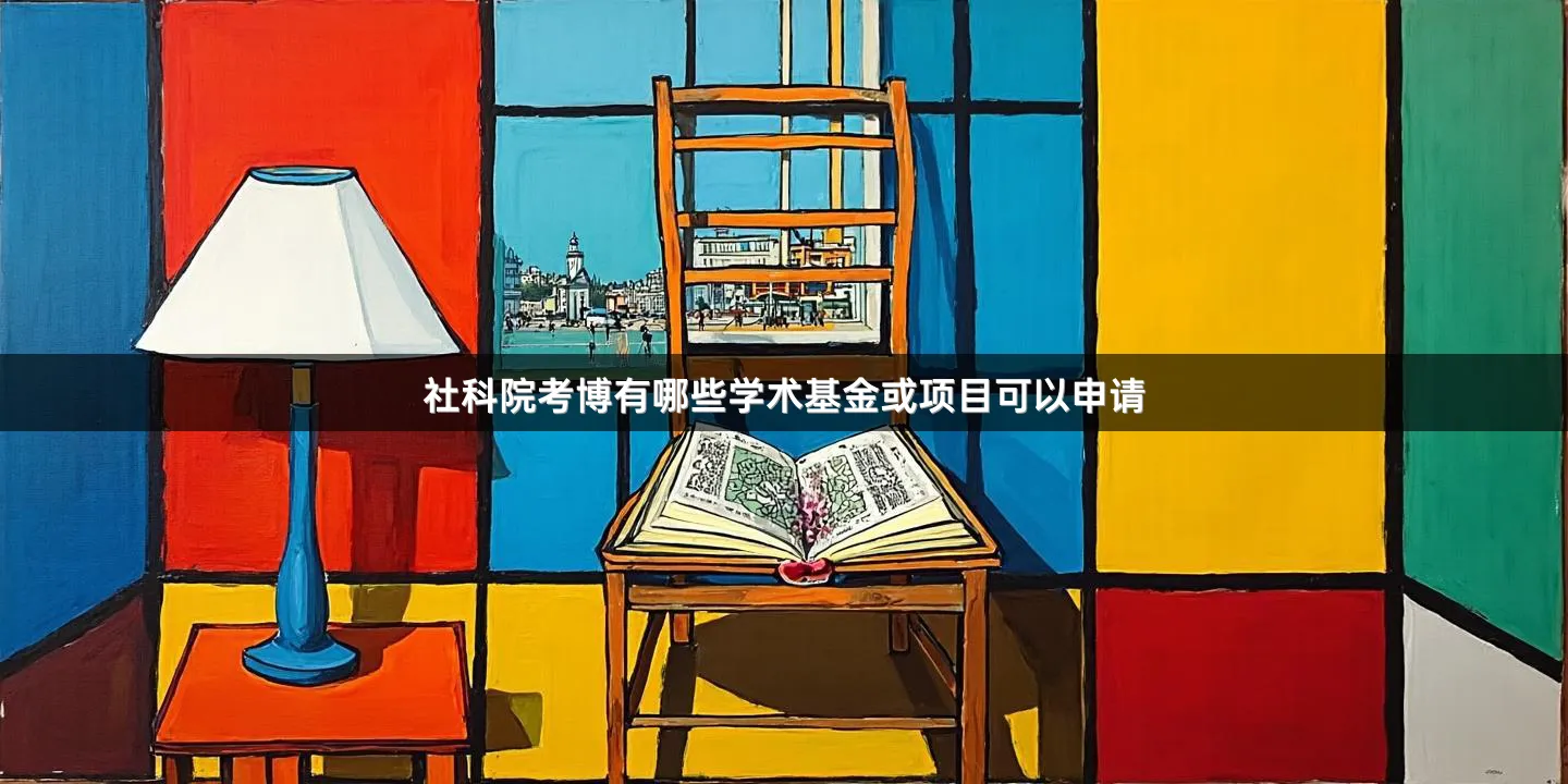 社科院考博有哪些学术基金或项目可以申请