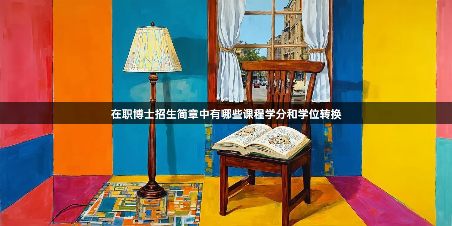 在职博士招生简章中有哪些课程学分和学位转换