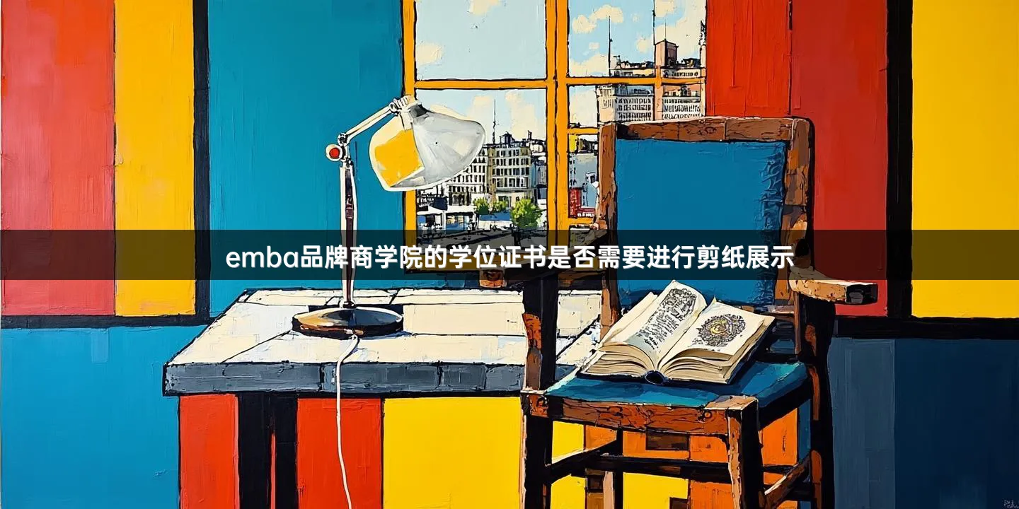 emba品牌商学院的学位证书是否需要进行剪纸展示
