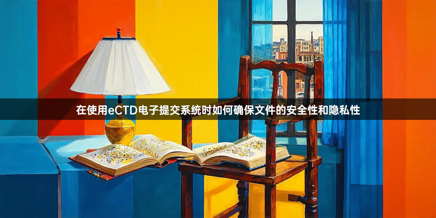 在使用eCTD电子提交系统时如何确保文件的安全性和隐私性